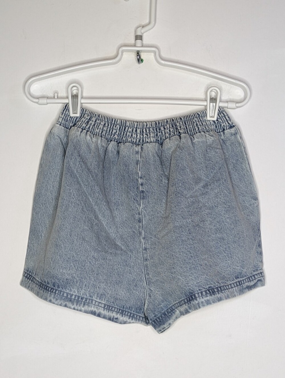 Free People Chambray Blue Denim Cotton Short XS - Picture 3 of 7
